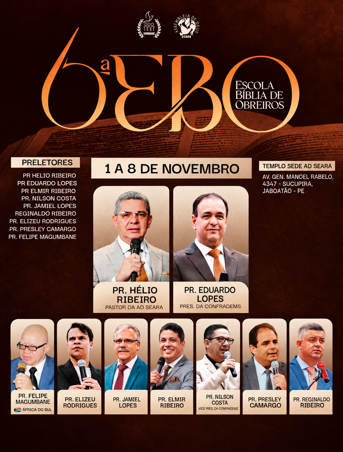 6ª EBO - ESCOLA BIBLICA DE OBREIROS 2026